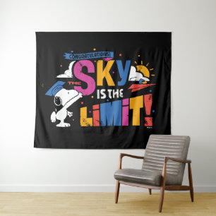 Peanuts Snoopy Sky Is The Limit Graduation Tapestry