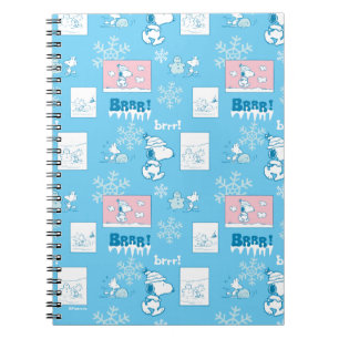 Peanuts   Snoopy Snow Day Pattern Notebook