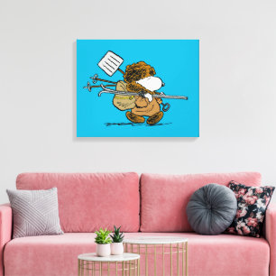 Peanuts Snoopy Snow Warrior Canvas Print