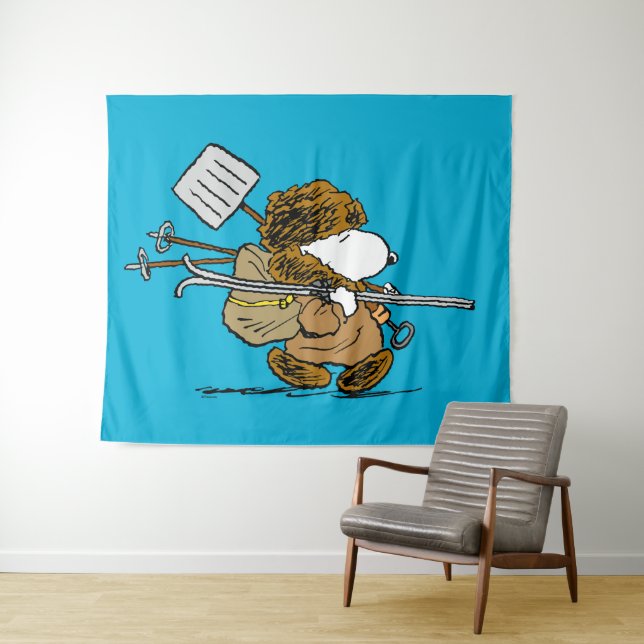 Peanuts | Snoopy Snow Warrior Tapestry (In Situ (Horizontal))