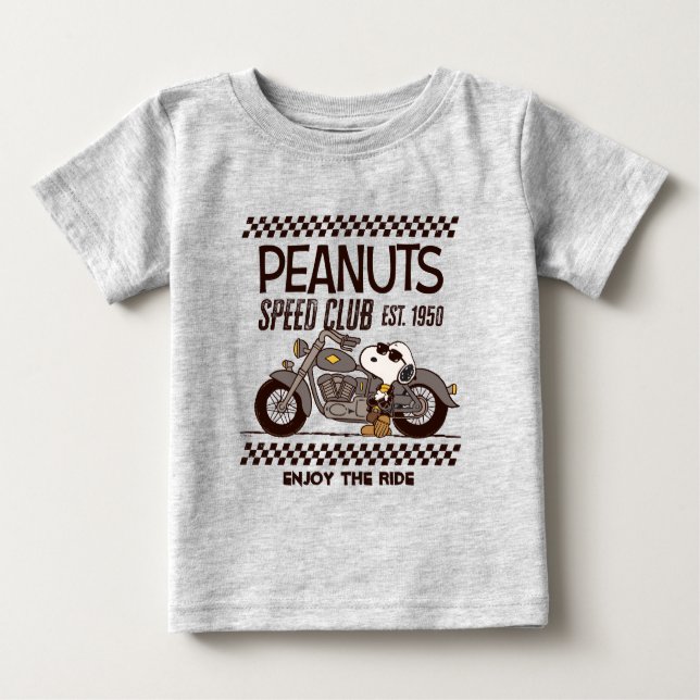 Peanuts | Snoopy Speed Club Baby T-Shirt (Front)