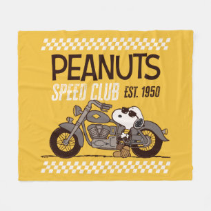Peanuts   Snoopy Speed Club Fleece Blanket