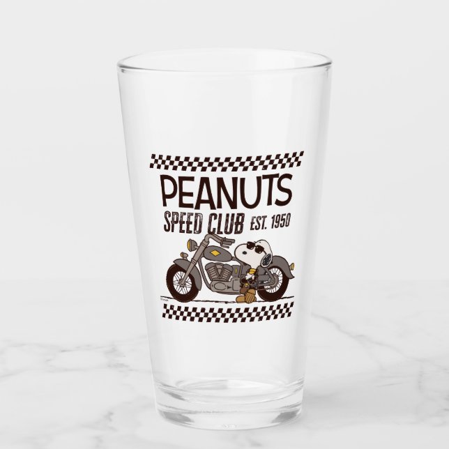 Peanuts | Snoopy Speed Club Glass (Front)