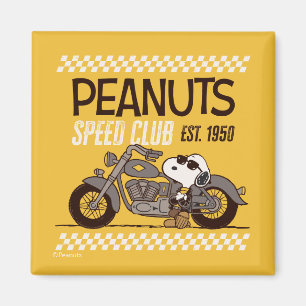 Peanuts   Snoopy Speed Club Magnet