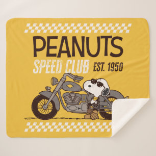 Peanuts   Snoopy Speed Club Sherpa Blanket