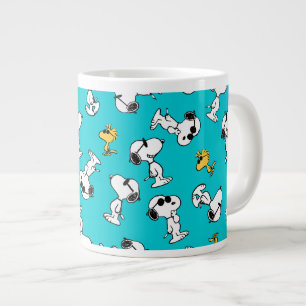 Peanuts   Snoopy & Sunglasses Pattern Large Coffee Mug