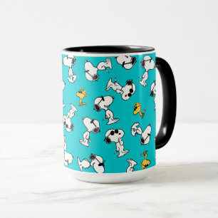 Peanuts   Snoopy & Sunglasses Pattern Mug