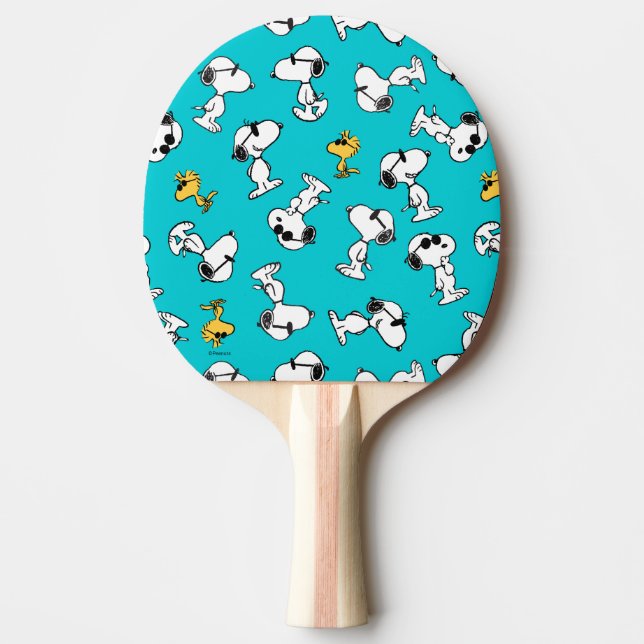 Peanuts | Snoopy & Sunglasses Pattern Ping Pong Paddle (Front)