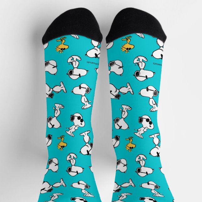 Peanuts | Snoopy & Sunglasses Pattern Socks (Top)