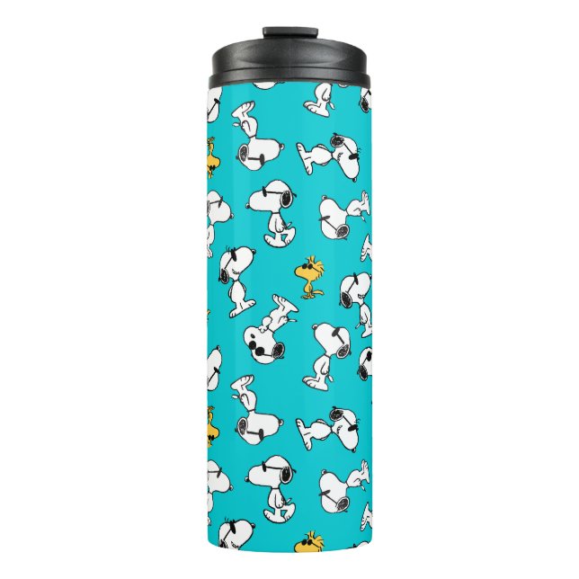 Peanuts | Snoopy & Sunglasses Pattern Thermal Tumbler (Front)