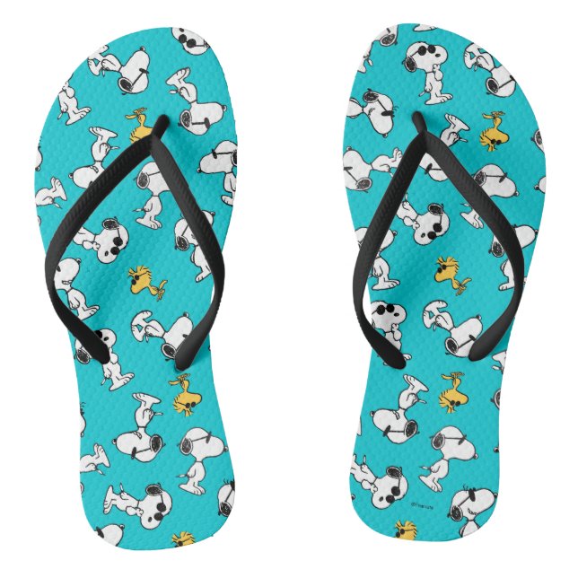 Peanuts | Snoopy & Sunglasses Pattern Thongs (Footbed)