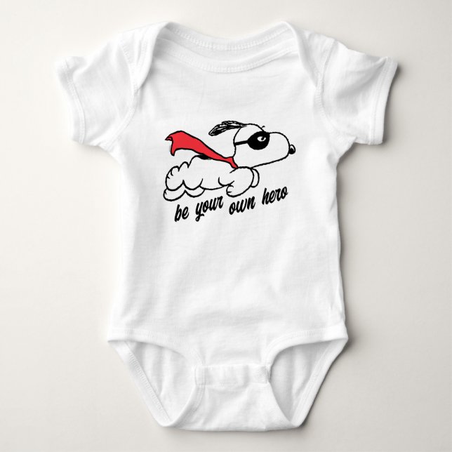 Peanuts | Snoopy Super Hero Baby Bodysuit (Front)