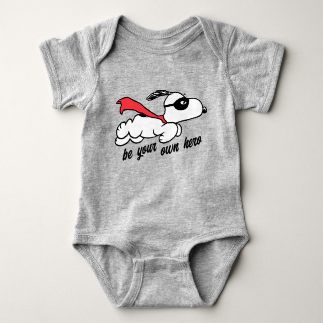 Peanuts | Snoopy Super Hero Baby Bodysuit (Front)