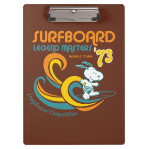 Peanuts   Snoopy Surfboard Longboard Competition Clipboard