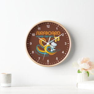 Peanuts   Snoopy Surfboard Longboard Competition Clock