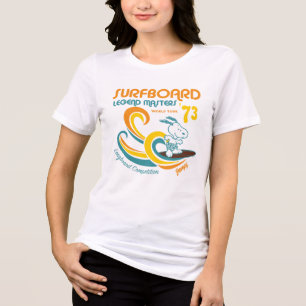 Peanuts Snoopy Surfboard Longboard Competition Tri-Blend Shirt