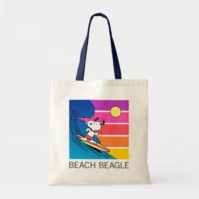 Peanuts | Snoopy Surfing Tote Bag (Front)