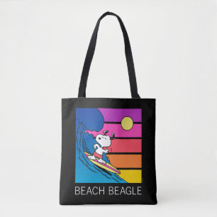 Peanuts   Snoopy Surfing Tote Bag