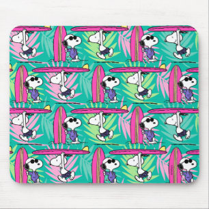 Peanuts   Snoopy Teal Surf Pattern Mouse Pad