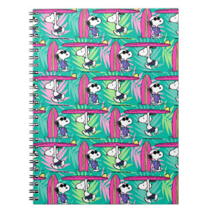 Peanuts   Snoopy Teal Surf Pattern Notebook
