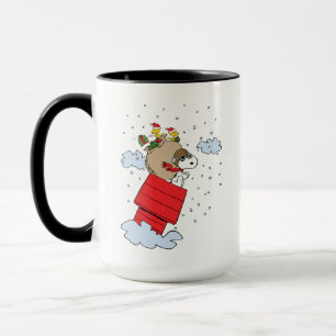 Peanuts   Snoopy the Flying Ace at Christmas Mug