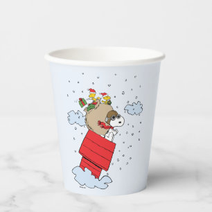 Peanuts   Snoopy the Flying Ace at Christmas Paper Cups
