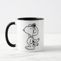 Peanuts | Snoopy the Flying Ace BW