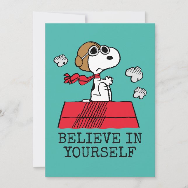 Peanuts | Snoopy the Flying Ace Card (Front)