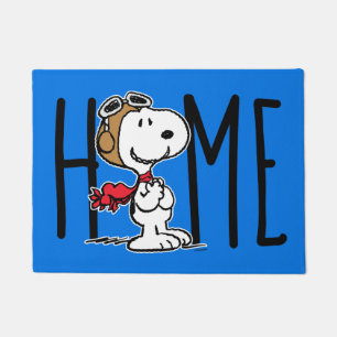 Peanuts   Snoopy The Flying Ace Doormat