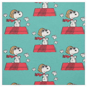 Peanuts Snoopy the Flying Ace Fabric