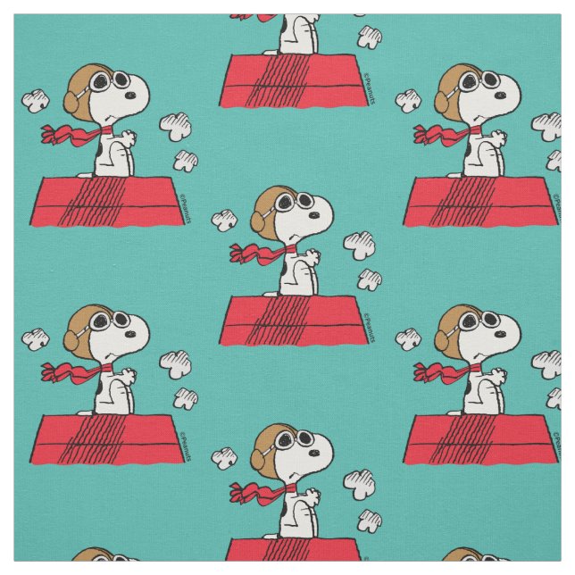 Peanuts | Snoopy the Flying Ace Fabric (Swatch)