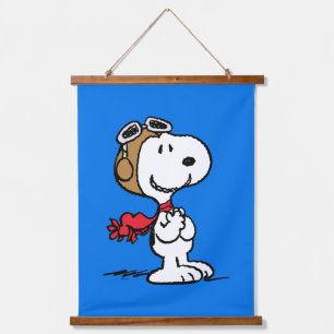 Peanuts   Snoopy The Flying Ace Hanging Tapestry