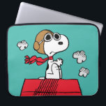 Peanuts | Snoopy the Flying Ace Laptop Sleeve<br><div class="desc">This cute Peanuts design features Snoopy as the World War I flying ace reading to take on the Red Baron of Germany.</div>