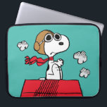 Peanuts | Snoopy the Flying Ace Laptop Sleeve<br><div class="desc">This cute Peanuts design features Snoopy as the World War I flying ace reading to take on the Red Baron of Germany.</div>