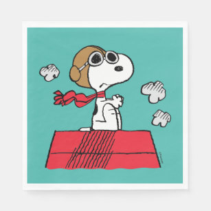 Peanuts   Snoopy the Flying Ace Napkin
