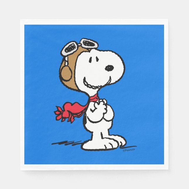 Peanuts | Snoopy The Flying Ace Napkin (Front)