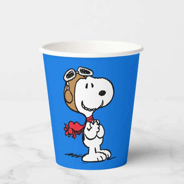 Peanuts | Snoopy The Flying Ace Paper Cups (Front)