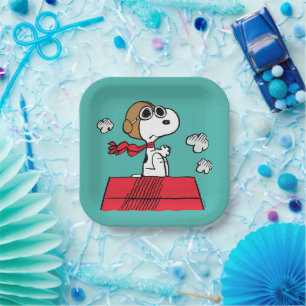 Peanuts   Snoopy the Flying Ace Paper Plate