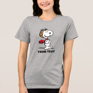 Peanuts Snoopy The Flying Ace Tri-Blend Shirt