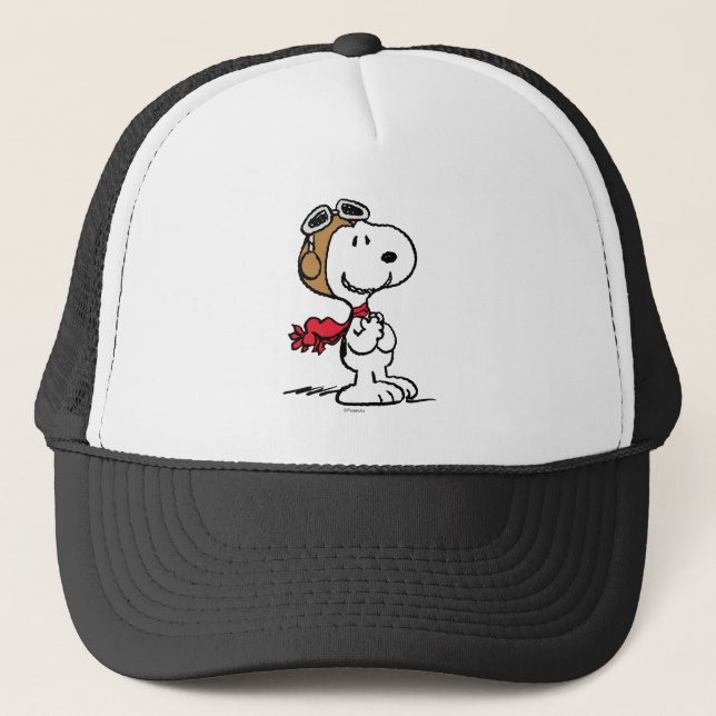 Peanuts | Snoopy The Flying Ace Trucker Hat (Front)