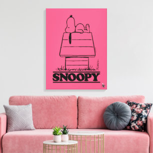 Peanuts Snoopy The Secret To Life Canvas Print