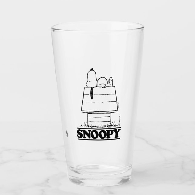 Peanuts | Snoopy The Secret To Life Glass (Front)