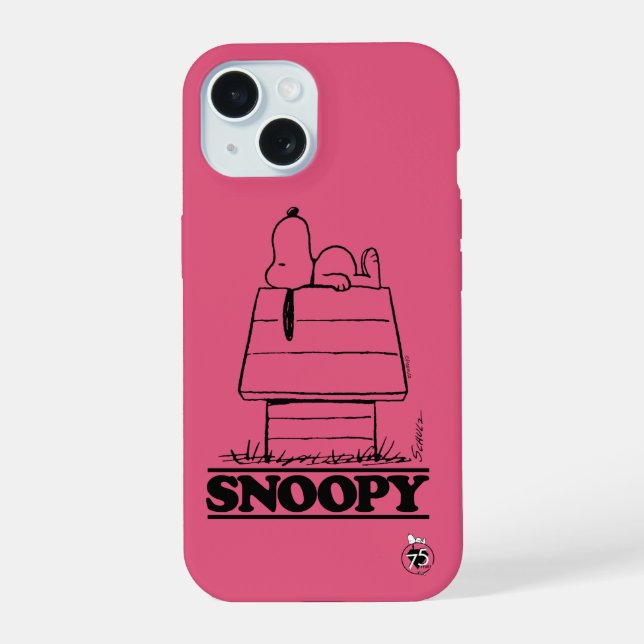 Peanuts | Snoopy The Secret To Life iPhone 15 Case (Back)