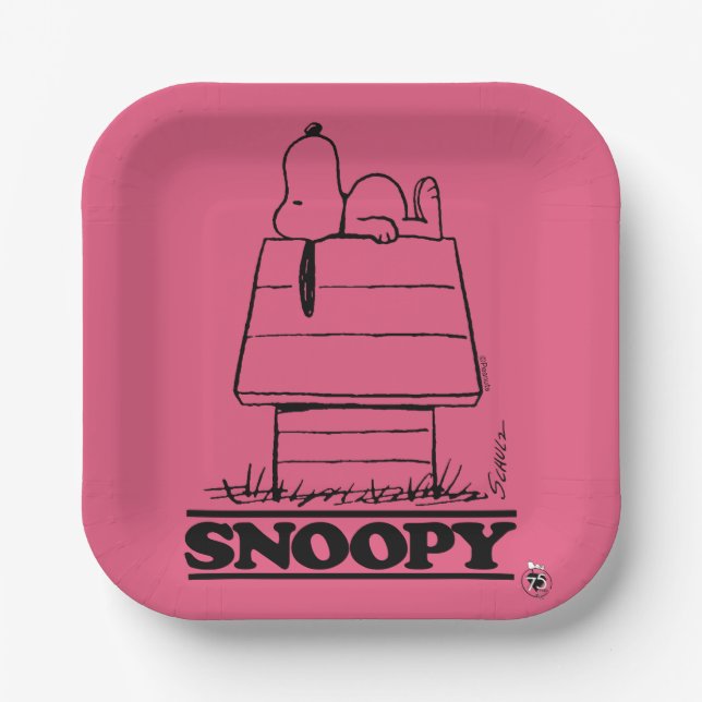 Peanuts | Snoopy The Secret To Life Paper Plate (Front)