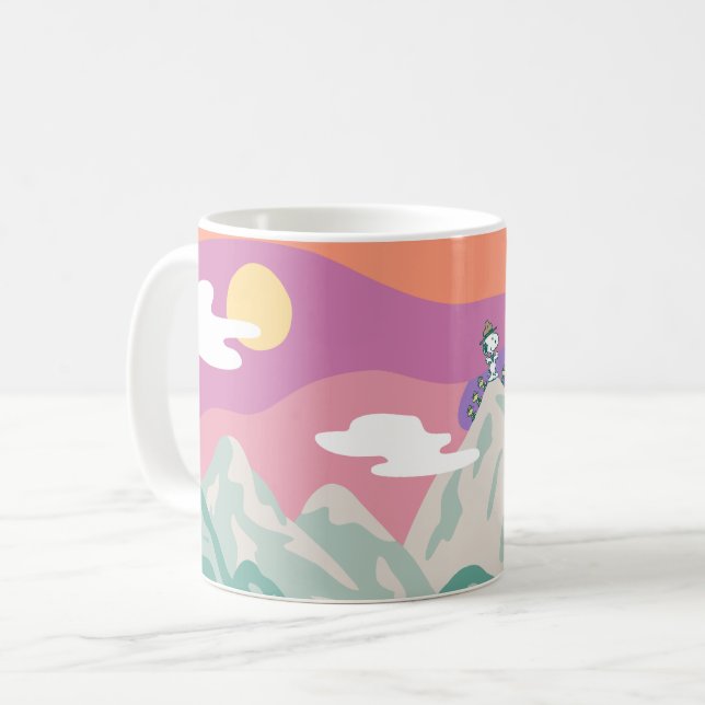 Peanuts | Snoopy & Troop Hiking the Mountain Coffee Mug (Front Left)