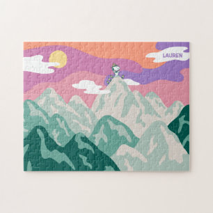 Peanuts Snoopy & Troop Hiking the Mountain Jigsaw Puzzle