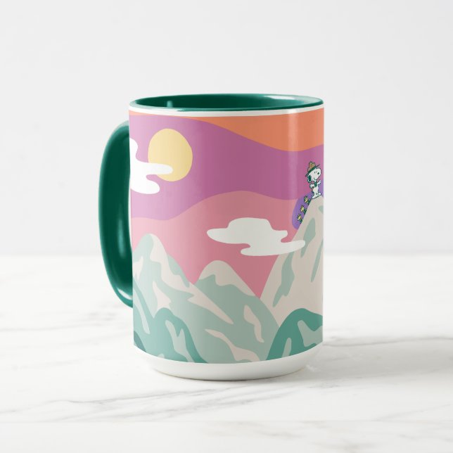 Peanuts | Snoopy & Troop Hiking the Mountain Mug (Front Left)