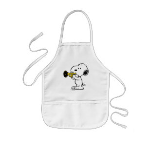 Peanuts   Snoopy Trumpet Player Kids Apron