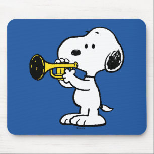 Peanuts   Snoopy Trumpet Player Mouse Pad