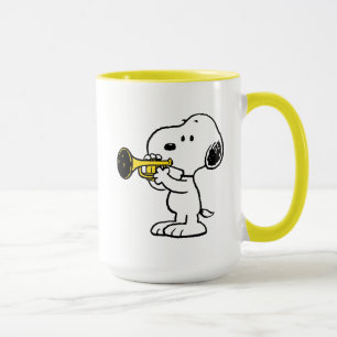 Peanuts   Snoopy Trumpet Player Mug